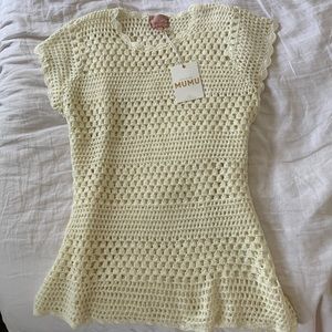 Show Me Your MuMu crochet swimsuit coverup